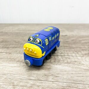 Chuggington Brewster Wooden Railway Toy Train Engine Blue Magnetic